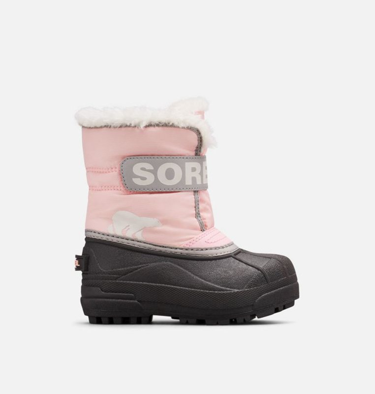 Sorel Childrens Commander™ - Kids Snow Boots Pink/Black - 209564YKT